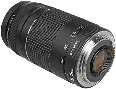 Canon EF 75-300mm f/4-5.6 III Telephoto Lens, 3PC Filter Kit,100S Back Pack,Lens Pouch,Grip, Grip Pod, Hood and More (21pc) (Renewed) - Image 4
