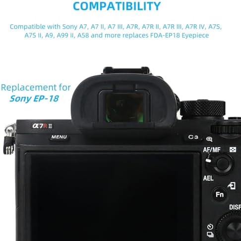 Camera Eyecup Viewfinder Protector Eyepiece for Sony A7 Replaces FDA-EP18 - Image 2