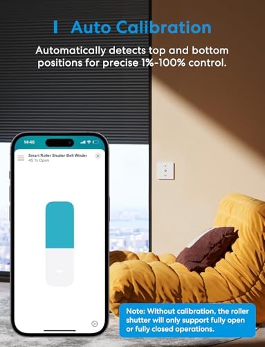 meross Matte Roller Shutter Switch Smart 80 x 80 mm, WLAN Roller Shutter Switch with Timer for Roller Shutters, Blinds, Awnings, Compatible with Alexa, Apple HomeKit and Google Home, 2 Pieces - Image 5