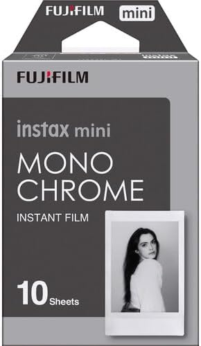 FUJIFILM Instax Mini Monochrome Instant Film (20 Shots) + 4 AA Batteries + BluebirdSales Microfiber Cleaning Cloth – Creative Photography Bundle (20 Shots Monochrome) - Image 6