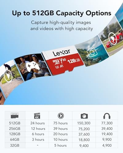 Lexar E-Series 128GB 2 PK Micro SD Card microSDXC UHS-I Flash Memory Card - Image 4