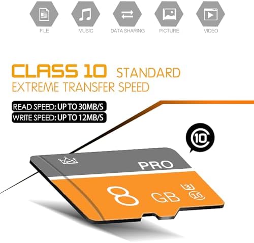 8GB Memory Card,Micro Card with Adapter Class 10 High Speed for Camera,Smartphone,Tablet,Personal Computer - Image 7
