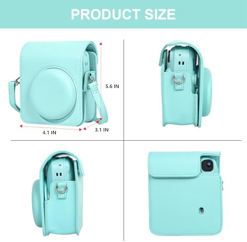 CAIYOULE Camera Case for Fujifilm Instax Mini 13 Instant Camera, Green - Image 4