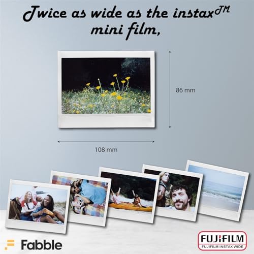 Fujifilm Instax Wide 400 Instant Film Camera (Sage Green) Bundle with Instax Wide Instant Film (40 Sheets), with Accessories Including Protective Carrying Case - Image 7