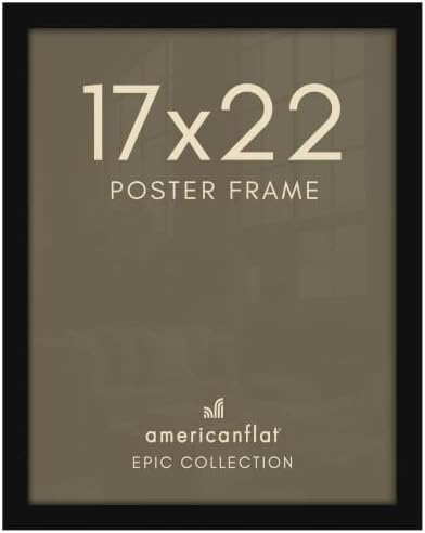 Americanflat 17x22 Poster Frame - Engineered Wood - Black by Americanflat