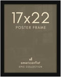 Americanflat 17x22 Poster Frame - Engineered Wood - Black by Americanflat