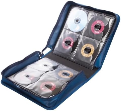 256 Capacity CD/DVD case Wallet, Storage,Holder,Booklet （Blue） - Image 4