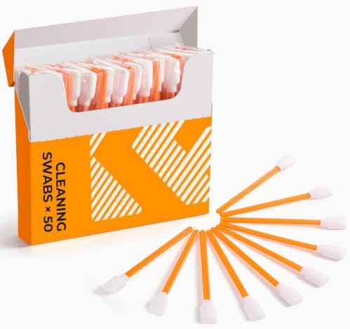 K&F CONCEPT 50 Foam Cleaning Swabs,for Electronics,Camera,Deep Cleaning by KFCONCEPT