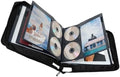 DVD CD Storage Case with Extra Wide Title Cover Pages for Blu Ray Movie Music Audio Disk (Portable Carrying Binder Holder Wallet Album Home Organizer Shelf)- Black, 192 Disk Units, 96 Booklet Pockets by S%C2%B7Lattye