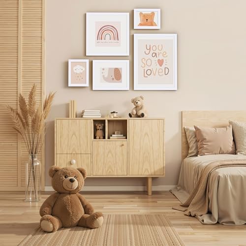 Vittanly 12x16 Picture Frame Made of Solid Wood for Wall Mounting, White - Image 6