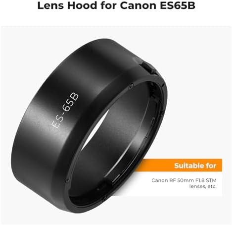 K&F CONCEPT Lens Hood Compatible with Canon RF 50mm F1.8 STM Lens - Image 2