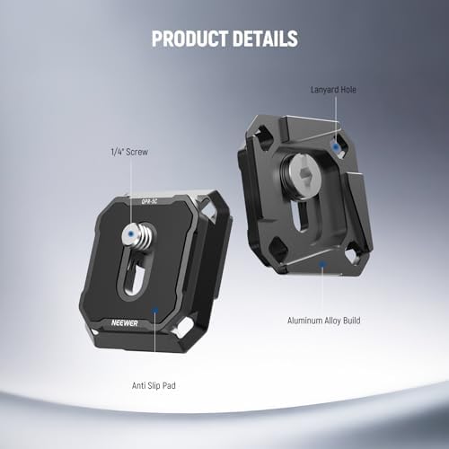 NEEWER 2 Pack Quick Release Plate Kit, 38mm QR Camera Mounting Adapter - Image 5