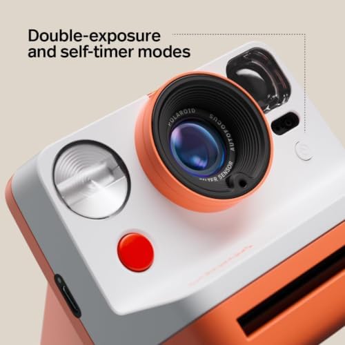 Polaroid Now 3rd Generation i-Type Instant Film Camera, Pebble White+ 8 Color Film Photos + Tudak Accessories Bundle, Incl. Compatible Carrying Case, 64-Pocket Photo Album & Microfiber Cleaning Cloth - Image 4
