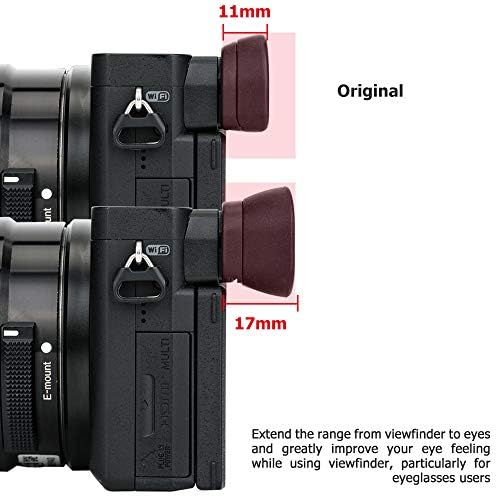 Extended A6600 A6500 A6400 Eye Cup,Replace Sony FDA-EP17 Eyepiece Cup - Image 3