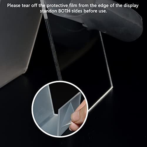 10PCS 4" x 3" Acrylic Book Display Stand Clear Easel with Ledge Tablet Holder for Displaying Books, Pictures, Notebooks, CDs, Artworks, etc (Small(10 Pack)) - Image 5