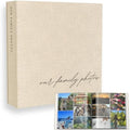 Family Photo Album 4x6 Pictures Large Linen Picture Book by PaigeMcRaeHomeDecor