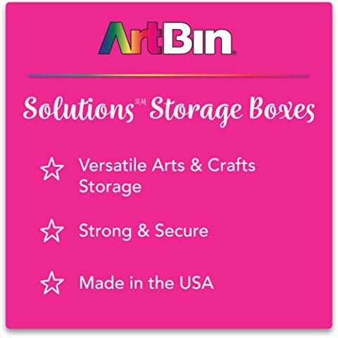 ArtBin Large Solutions Box Clear Art & Craft Organizer with Dividers - Plastic Storage Case for Convenient and Versatile Storage - Ideal for Various Craft Supplies - Image 6