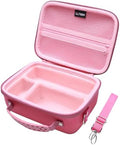 Camera Case Compatible with Sony Alpha ZV-E10 / ZV-1F / ZV-1 / ZV-1 II Vlog Camera with Shoulder Strap by LTGEM, Fits Vlogger Accessory Kit Tripod and Microphone, Magenta+Pink by LTGEM