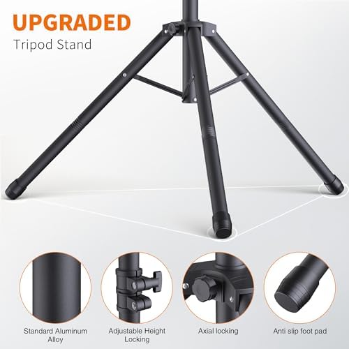 Forlogic Portable T-Shape Backdrop Stand Support Kit 8x5.3ft, Adjustable Photo Green Screen Back Drop Stand for Party, Photography Videography Studio (8×5.3Ft) - Image 5