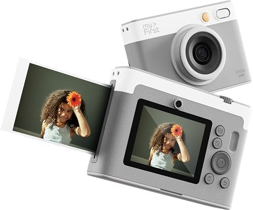 myFirst Insta Lux Instant Print Camera, Instant Print Camera, Gray by myFirst