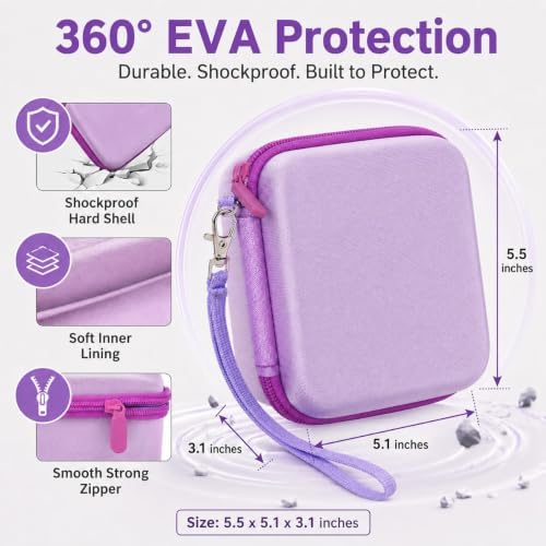 PAIYULE Kids Instant Print Camera Case for ESOXOFFORE for Dylanto Purple - Image 6