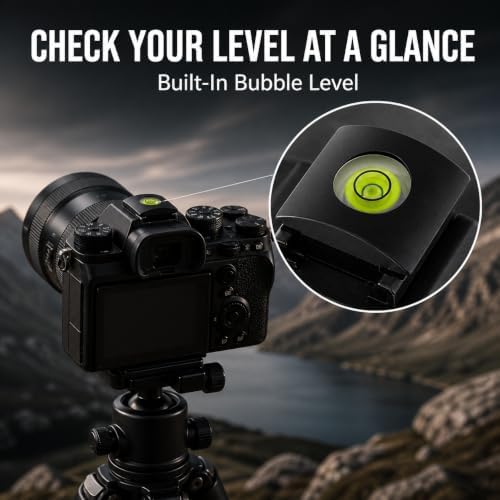 Anwenk Camera Hot Shoe Cover with Bubble Spirit Level for Canon DSLR,2Pack - Image 6