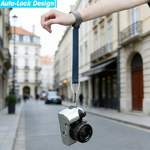 Camera Wrist Strap, Leather Camera Hand Strap for Photographer, Adjustable Soft Strap - Image 7
