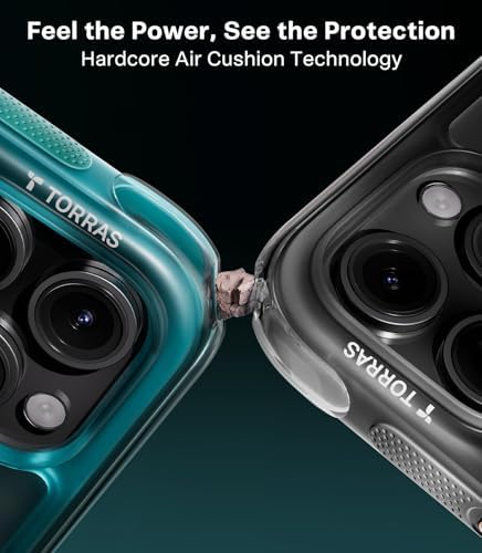 TORRAS Ostand Q3 Air for iPhone 15 Pro Case with Stand, Shockproof - Image 2
