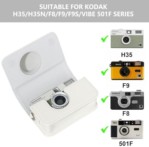 Camera Case for KODAK EKTAR H35 H35N Half Frame Film Camera, White - Image 2