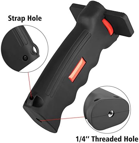 Camera Handle Grip,1/4" Camera Handheld Stabilizer with Wrist Strap,Chromlives Handle Grip Support Mount for DSLR Camcorder Smartphone Action Cameras Led Video Light - Image 3