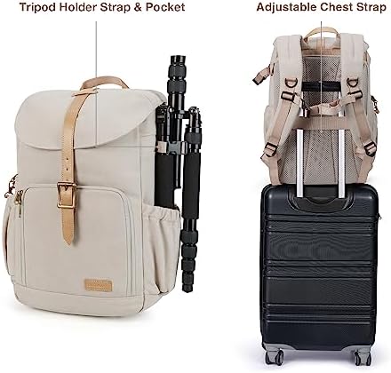 BAGSMART Camera Backpack DSLR Camera Bag Backpacks for Photographers - Image 6