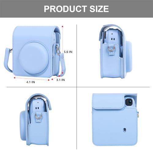 CAIYOULE Camera Case for Fujifilm Instax Mini 13 Instant Film Camera, Blue - Image 3