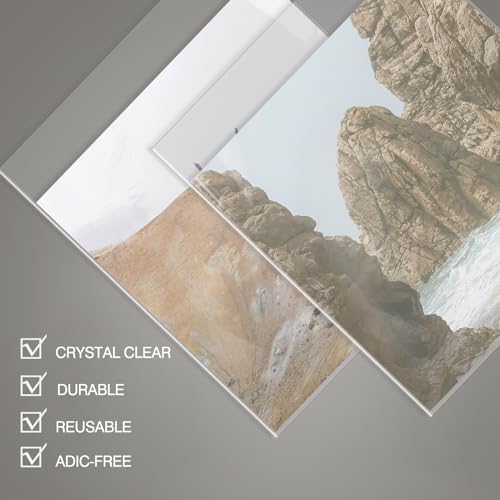 50 Pack 12x12 Inch Acid-Free Crystal Clear Plastic Sleeves for Art Prints - Image 3