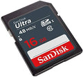 SanDisk Ultra 16GB SD SDHC Memory Flash Card UHS-I Class 10 Read Speed up to 48MB/s 320X SDSDUNB-016G-GN3IN Wholesale Lot by Unknown