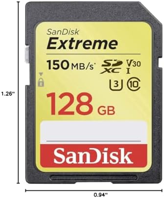 SANDISK 128GB Extreme SDXC UHS-I Memory Card - 150MB/s, C10, U3, V30, 4K UHD, SD Card - SDSDXV5-128G-GNCIN - Image 5