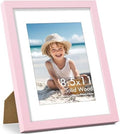 Vittanly 8.5x11 Picture Frame Made of Solid Wood for Wall & Tabletop, Pink by Vittanly