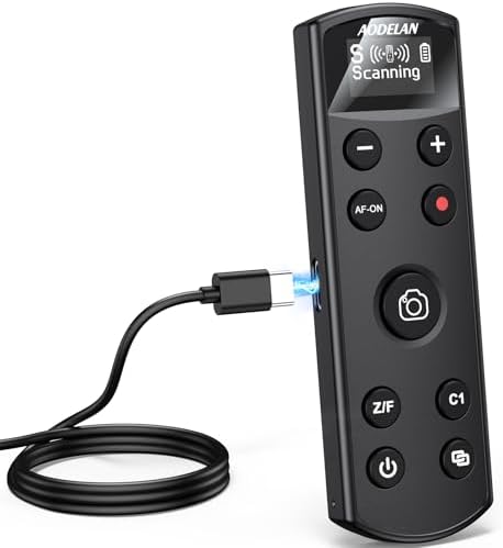 for Sony Camera Wireless Remote Control, Rechargeable OLED Shutter Release by AODELAN