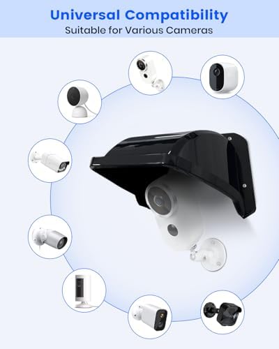 Universal Security Camera Cover Sun Shade Rain Shield for CCTV Cameras - Image 2