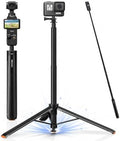 UBeesize 65” Auto-Open Invisible Selfie Stick Tripod for Insta360 X5/X4/X3 by UBeesize