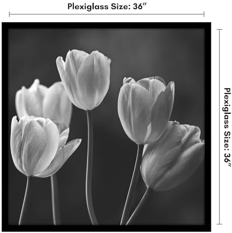 Americanflat 36x36 Poster Frame - Engineered Wood - Black - Image 2