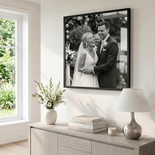 Americanflat 24x24 Poster Frame - Slim Molding - Black - Image 4