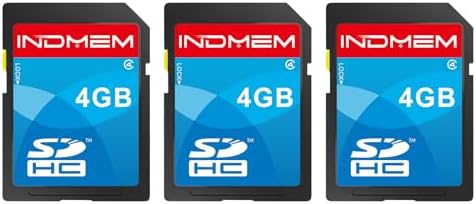 SD Card 4GB 3 Pack, Class 4 Flash SDHC Memory Cards MLC Stanard Secure Digital Cards Camera Cards by elecacc