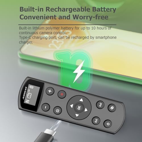 for Nikon Camera Wireless Remote Control, Rechargeable OLED Shutter Release - Image 5