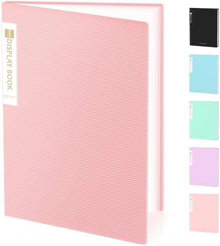 Sooez Binder with Plastic Sleeves 30-Pocket, Displays 60 Pages, 8.5"x11" by Sooez