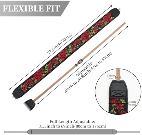 ZOOEASS Camera Strap for DSLR and Mirrorless Digital Camera,Neck Strap with Embroidery Patterns and Quick-release Buckle - Image 3
