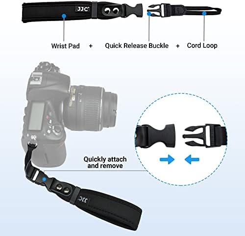 JJC Soft Camera Hand Strap Wrist Strap for Canon Rebel T7 T6 T8i SL3 90D - Image 3
