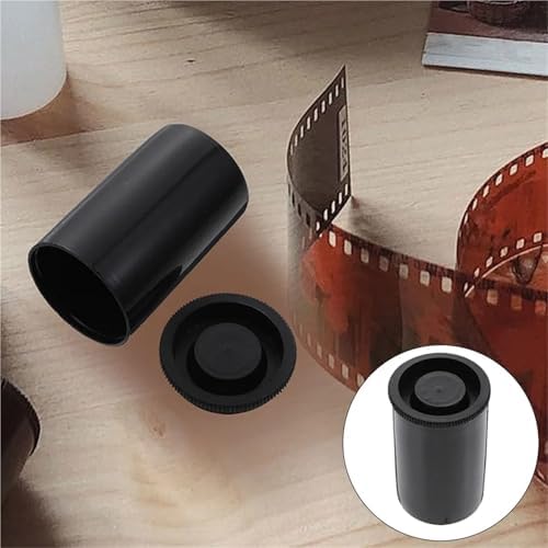 50/60/70 Pcs Black Film Canister Storage Case Bulk Plastic Holder with Caps for 35mm Photography for Film,Keys,Art Beads Storage(70pcs) - Image 3