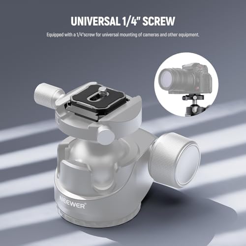 NEEWER 2 Pack Quick Release Plate Kit, 38mm QR Camera Mounting Adapter - Image 4