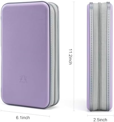 alavisxf xx CD Case, 96 Capacity Hard Plastic Organizer Wallet for Car - Image 4