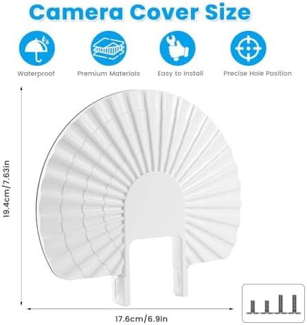 Sunshade & Rain Visor Cover Compatible with Eufy PoE Bullet-PTZ Cam S4 - Image 3
